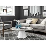  Bàn sofa mặt đá sang trọng 60 BSF53 Aripine khung chân xòe 