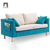  Bộ ghế sofa gia đình nhỏ xinh KT81 Kiddy vải cotton mềm 