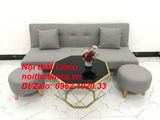  Bộ bàn ghế sofa bed giường SFG diện tích nhỏ xám ghi trắng 