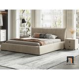  Giường ngủ bọc da công nghiệp GN57 Elsie màu cam đất 