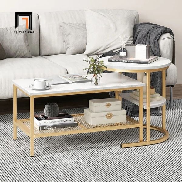 cặp bàn đôi phòng khách chung cư