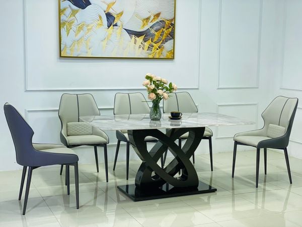 bộ bàn ghế ăn nhà bếp sang trọng