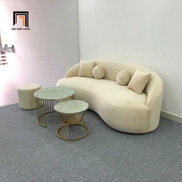 cặp bàn đôi sofa kính giả đá