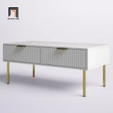  Bàn sofa phòng khách Âu Mỹ BSF97 Bargem dài 1m sơn trắng 