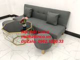  Bộ bàn ghế sofa giường bed SFG xám lông chuột đa năng 