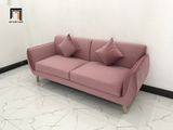  Mẫu sofa băng văng dài 1m9 giá rẻ BB màu hồng phấn vải nhung 