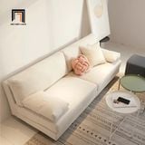  Ghế sofa văng nỉ dài 1m9 màu kem BT217 Blendis nhỏ gọn 