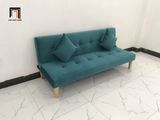  Ghế sofa giường nằm SFG 1m7 mini giá rẻ vải nhung xanh lá 