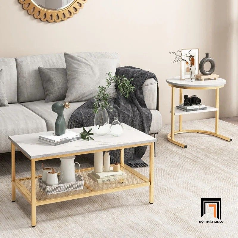  Cặp bàn đôi phòng khách chung cư nhỏ BSF68 Javarrius giá rẻ 