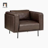  Bộ ghế sofa phòng khách cao cấp KT130 Foxcon da giả màu nâu 