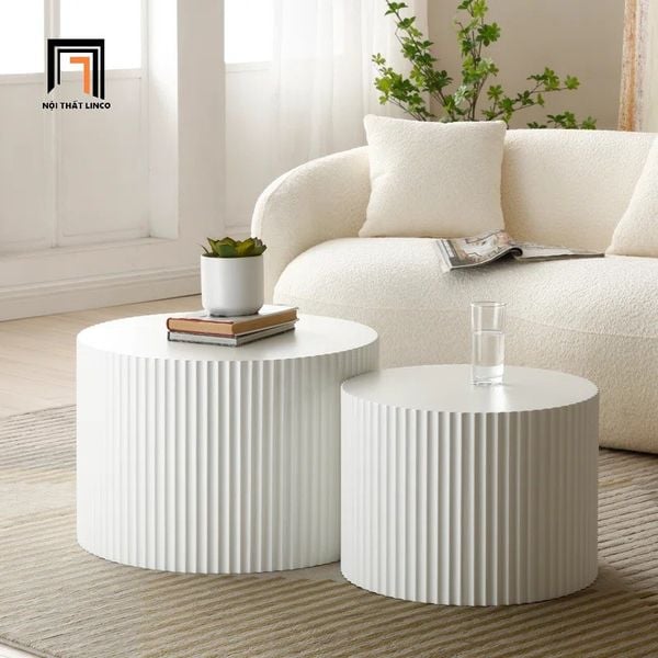  Cặp 2 bàn sofa mặt đá xinh xắn BSF57 Blayne cho văn phòng 