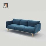  Ghế sofa văng vải nhung hiện đại BT310 Genlis dài 2m 3 nệm ngồi 