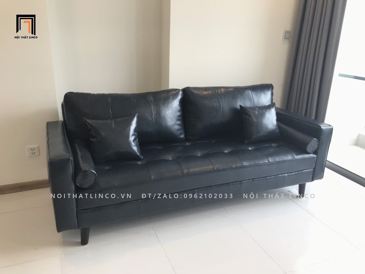  Ghế sofa băng BT13 Brevard dài 1m9 bọc simili giả da sang trọng 