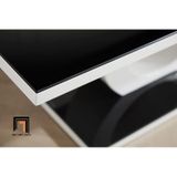  Bàn trà mặt kính đen khung chữ O BSF62 Parowan 1m2 x 60 