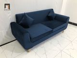  Bộ ghế sofa băng dài 1m9 NS04 màu xanh đậm vải nhung 