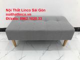  Ghế đôn salon chữ nhật xám ghi trắng giá rẻ 1m x 50cm nhỏ gọn | Nội thất Linco Sài Gòn 