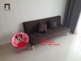  Bộ ghế sofa salon bed giường nằm 1m7 nâu cafe đậm giá rẻ 