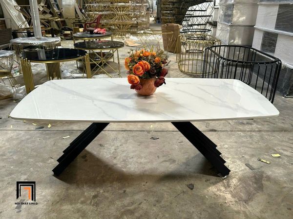 bàn sofa phòng khách khung chân V