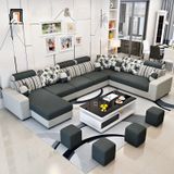  Bộ ghế sofa phòng khách gia đình GT123 Arian chữ U 3m45 