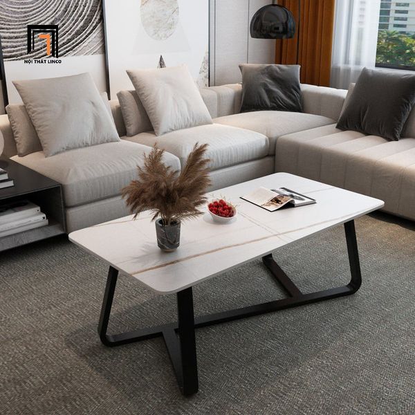 bàn trà phòng khách mặt đá
