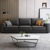  Ghế sofa băng 3 nệm ngồi BT250 Spokan dài 2m3 da simili màu đen 