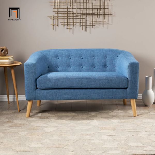 ghế sofa băng cong dài 1m3 màu cam