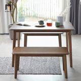  Bộ bàn ăn 1m2 2 ghế bench 43-KH4-G105-B108 gỗ tự nhiên 