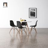  Bộ bàn ăn 4 ghế nhựa đen giá rẻ 3-OC4-GCF1-B2 cho căn hộ 
