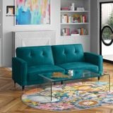  Ghế sofa giường nằm 1m8 GB42 Novelle vải nhung xanh lá 