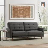  Ghế sofa giường nằm nhỏ gọn GB51 Tuffing 1m7 màu xám đậm 