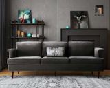  Ghế sofa băng hiện đại BT80 Koam 2m1 vải nhung nỉ xám đen 