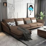  Bộ ghế sofa góc L vải nỉ GT195 Tomar 3m2 x 1m75 xám lông chuột 