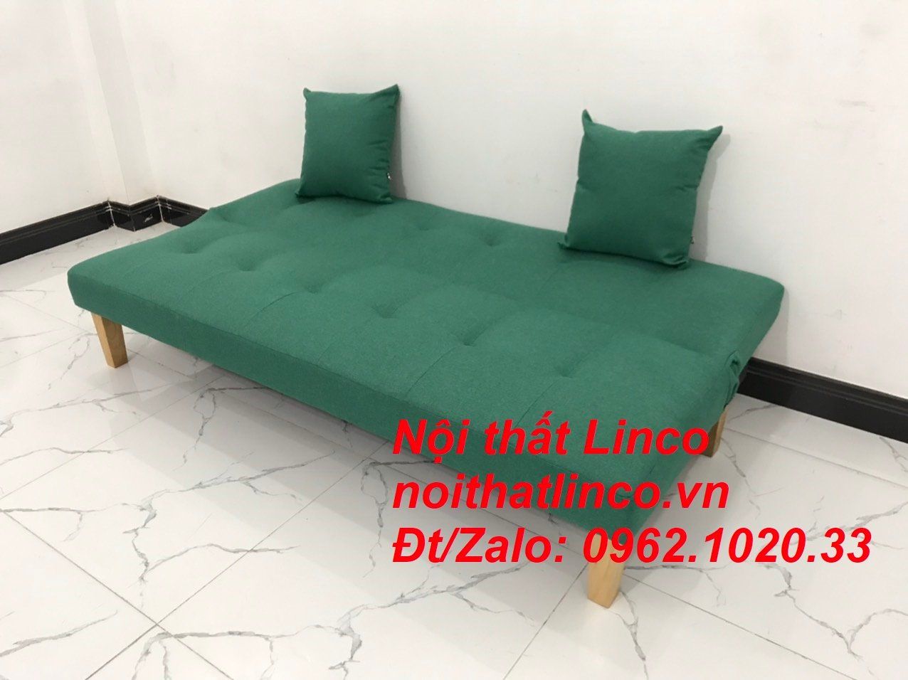  Bộ ghế sofa giường bed SFG phòng khách 1m72 nhỏ xanh ngọc 