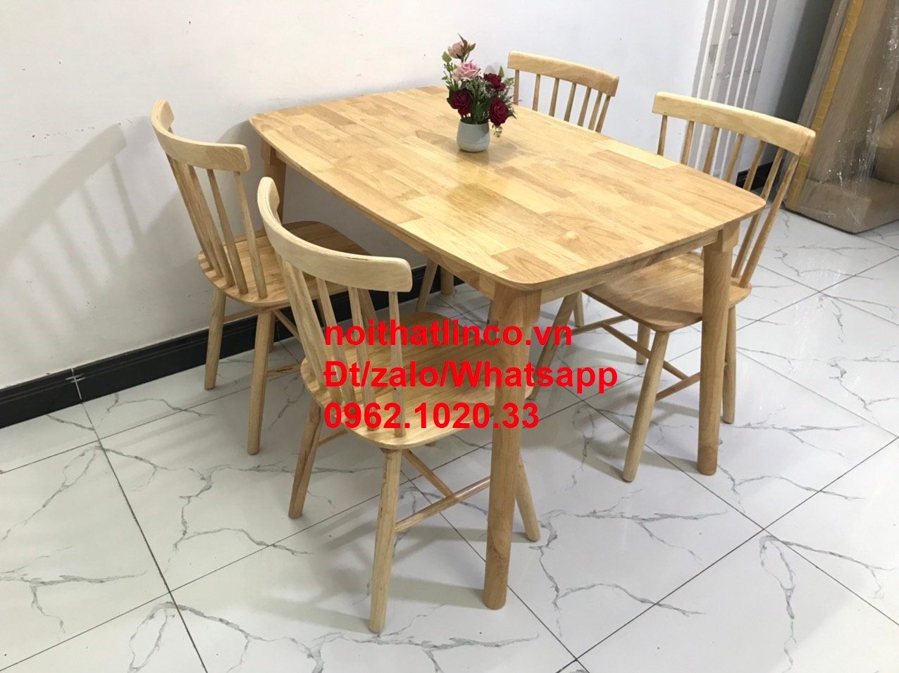  Bộ bàn ăn 4 ghế giá rẻ Sài Gòn (SG) | Bàn ghế phòng ăn gia đình đẹp HCM | Nội Thất Linco tphcm 