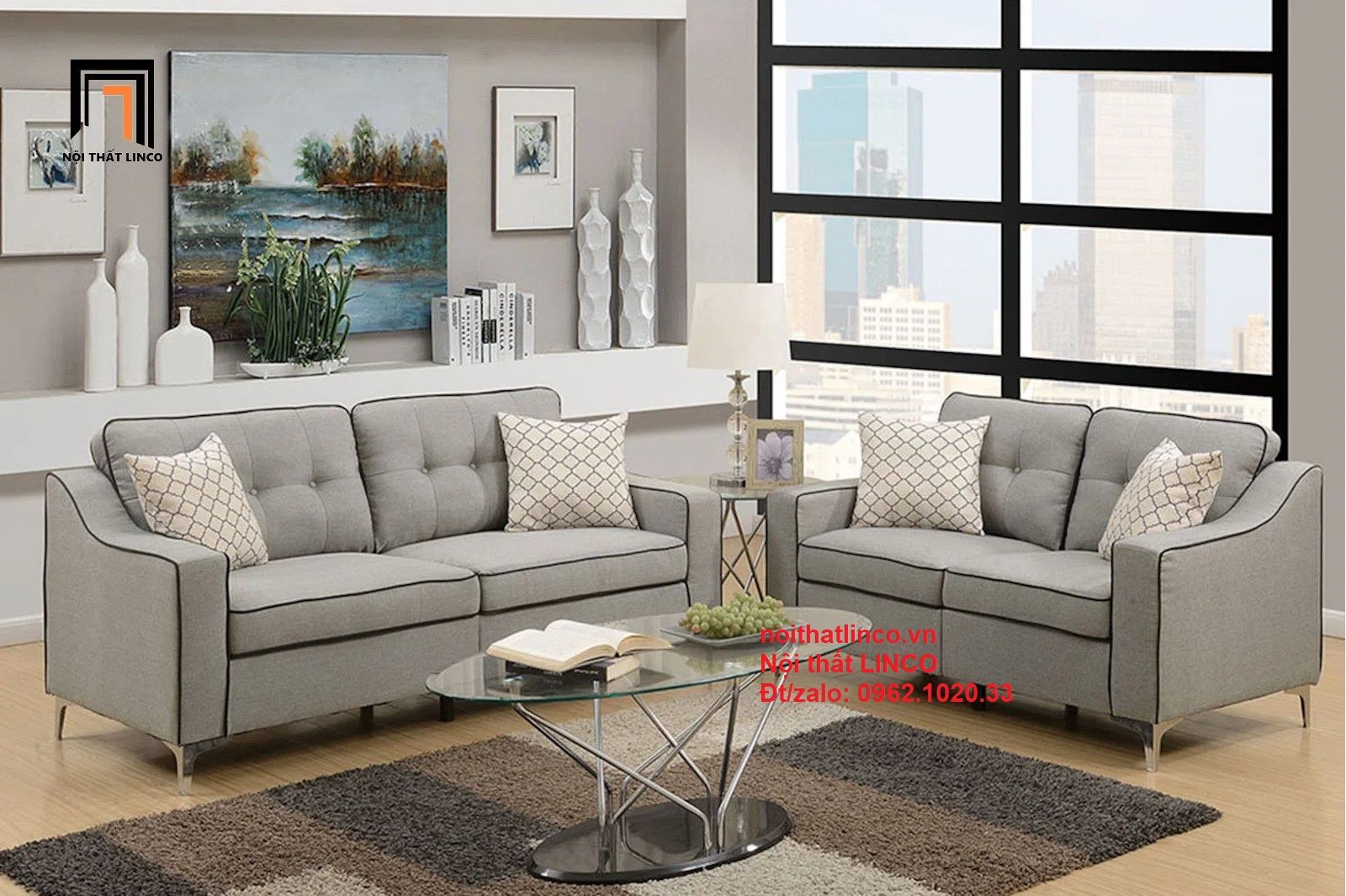  Set ghế sofa văn phòng PK6 Leesville giá rẻ 