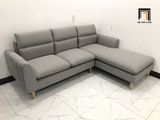  Bộ bàn ghế sofa góc chữ L dài 2m2 x 1m6 màu xám ghi trắng 