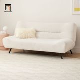 Ghế sofa giường bọc da GB13 Finn dài 1m8 màu trắng kem 