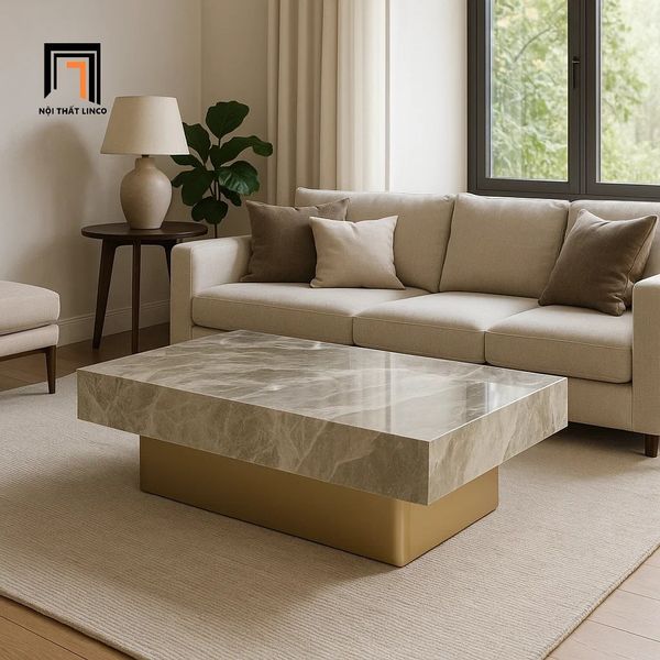 bàn trà phòng khách diện tích lớn