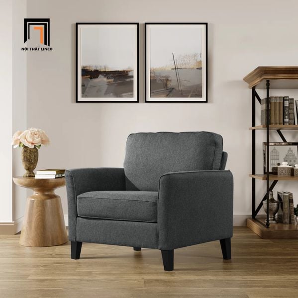 bộ ghế sofa giá rẻ xám đen