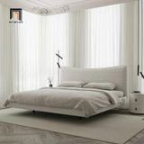  Giường ngủ cho gia đình sang trọng GN49 Altresha màu xám trắng 