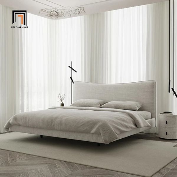giường ngủ 1m6 x 2m màu xám trắng