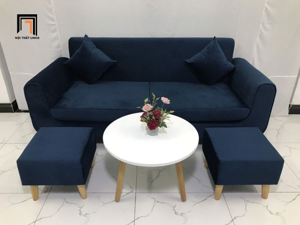 ghế sofa băng dài 1m9 xanh đậm