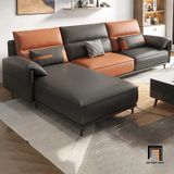  Bộ ghế sofa góc L da Pu GT157 Waco 2m4 x 1m6 phòng khách sang trọng 