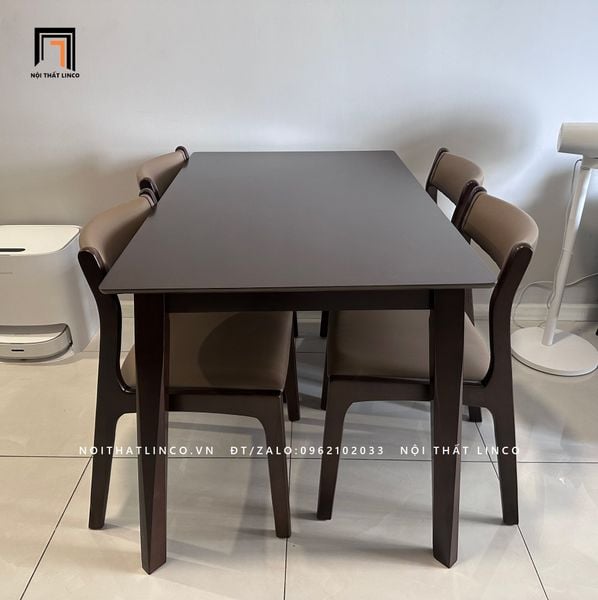 bộ bàn ghế ăn giá rẻ bọc da simili