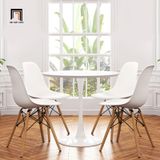  Set bàn ghế ăn tròn cao cấp 4-OC4-GCF1-B5 cho nhà bếp đẹp 