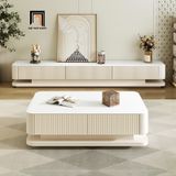  Bàn trà sofa sang trọng mặt đá BSF73 Stoning 1m x 60 màu trắng 