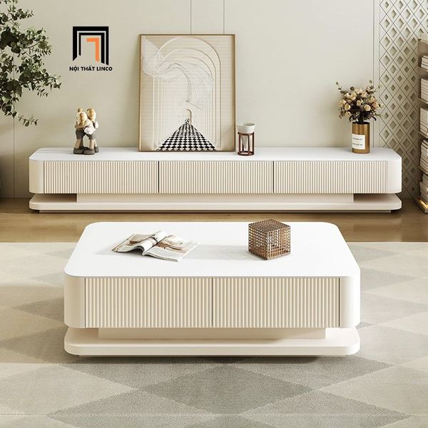 bàn trà sofa sang trọng mặt đá