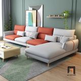  Bộ ghế sofa góc vải nỉ phối màu GT190 Nancy 3m x 1m6 sang trọng 