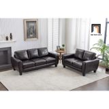  Bộ ghế sofa văn phòng tiếp khách KT143 Namara da Pu bóng đen 