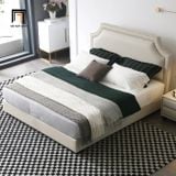  Giường ngủ tân cổ điển đính nút GN73 Emmett kiểu dáng sang trọng 